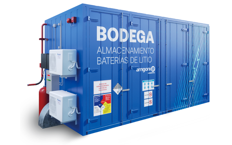 Bodega Almacenamiento Baterías de Litio