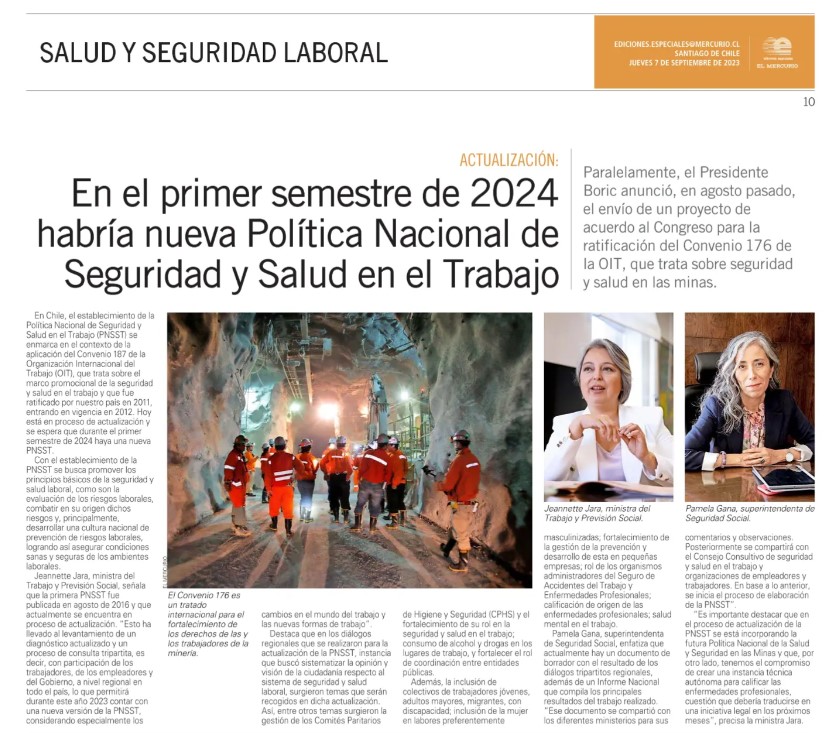 En el primer semestre de 2024 habría nueva Política Nacional de Seguridad y Salud en el Trabajo