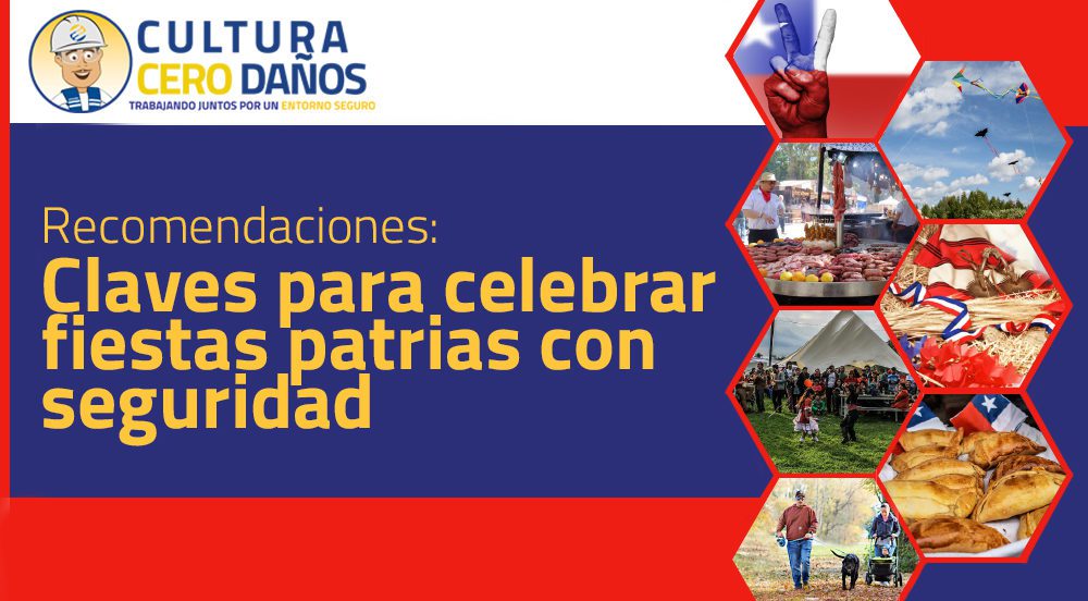 Claves para celebrar fiestas patrias con seguridad