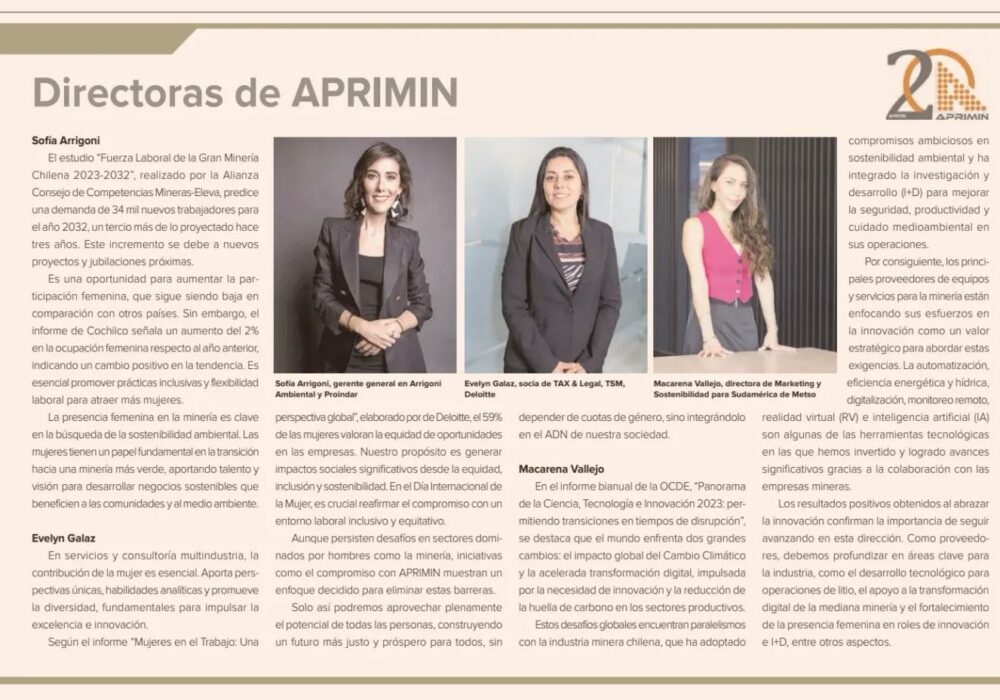 [Opinión] Directoras de APRIMIN