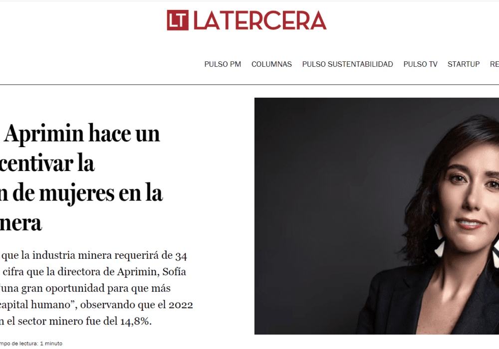 [Prensa] Gerente General de Proindar hace un llamado a incentivar la participación de mujeres en la industria minera