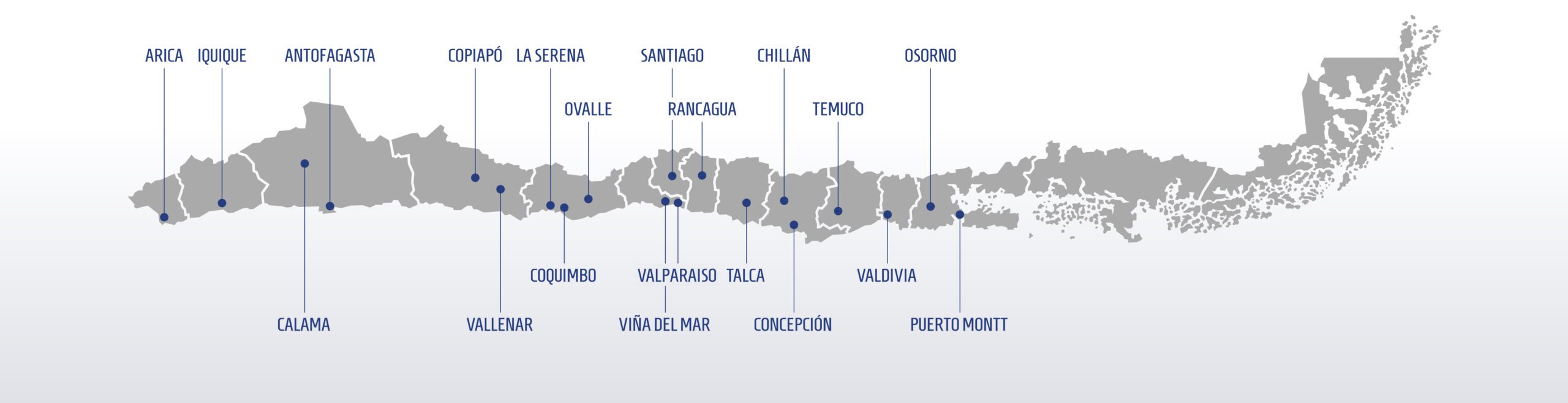 Mapa Distribuidores Chile